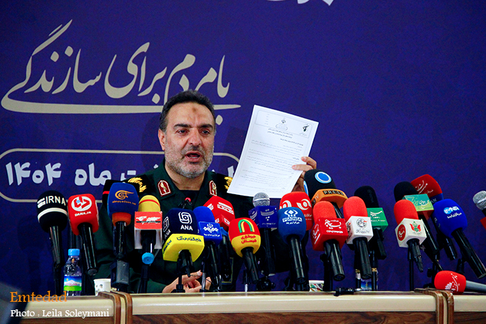 نشست خبری سردار زهرایی به مناسبت هفته بسیج سازندگی