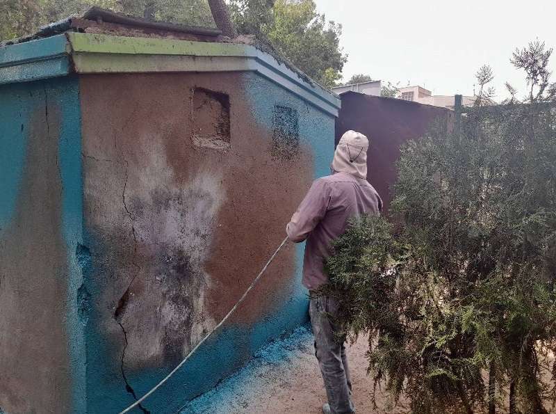 اجرای رنگ آمیزی دیواره و جداره های شهری در سطح ناحیه4