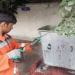 زیر مخزنی و مخازن زباله در محله کاشانک شستشو شد