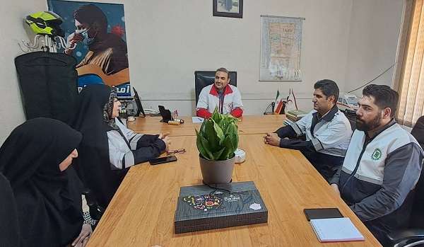 نشست ستاد مدیریت بحران منطقه 11 با سازمان هلال احمر