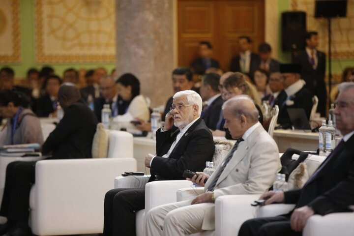 گفت‌وگوی مشترک عارف و نواز شریف در حاشیه اجلاس حفاظت از یخچال‌ها