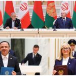 با حضور روسای جمهور؛ سند همکاری مناطق آزاد ایران و بلاروس امضا شد