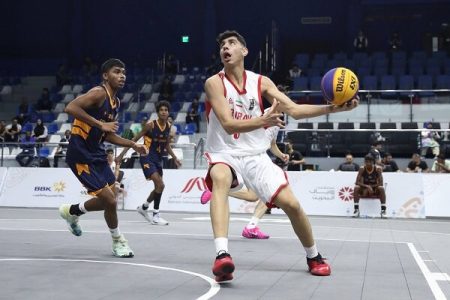 تیم بسکتبال سه نفره پسران برابر سریلانکا پیروز شد