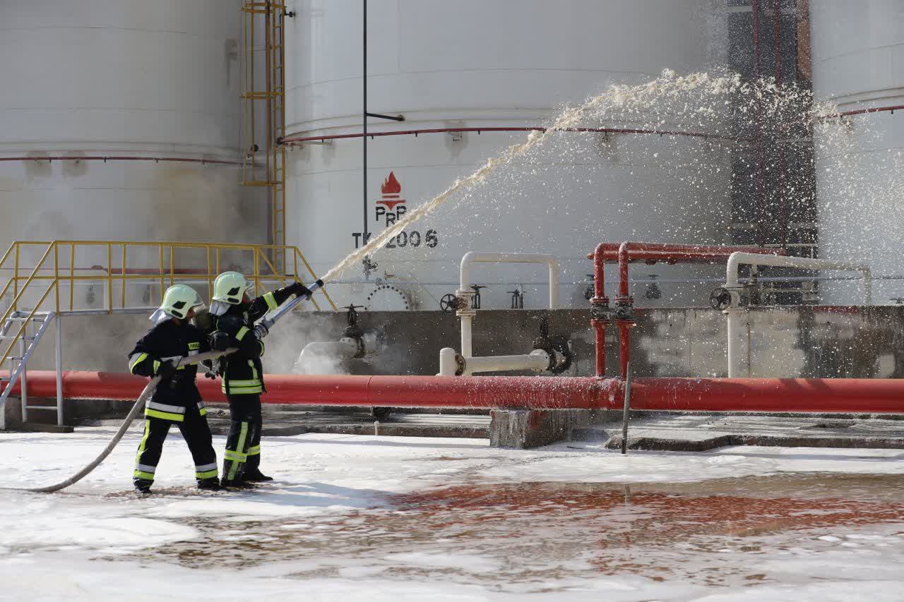 افزایش آمادگی واحدهای صنعتی با برگزاری رزمایش ترکیبی در منطقه آزاد اروند